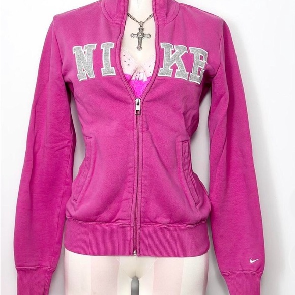 Nike Jackets & Blazers - Nike Women's Vibrant Pink Sweatshirt Women Size S Excellent Condition